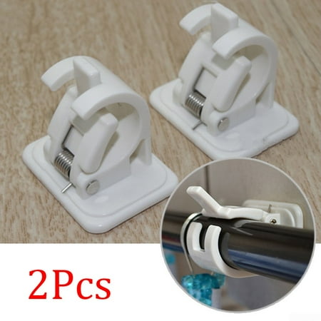 2pcs Self Adhesive Curtain Rods bracket Hanger Crossbar Clips Wall Hooks Curtain 2pcs Self Adhesive Curtain Rods bracket Hanger Crossbar Clips Wall Hooks Curtain